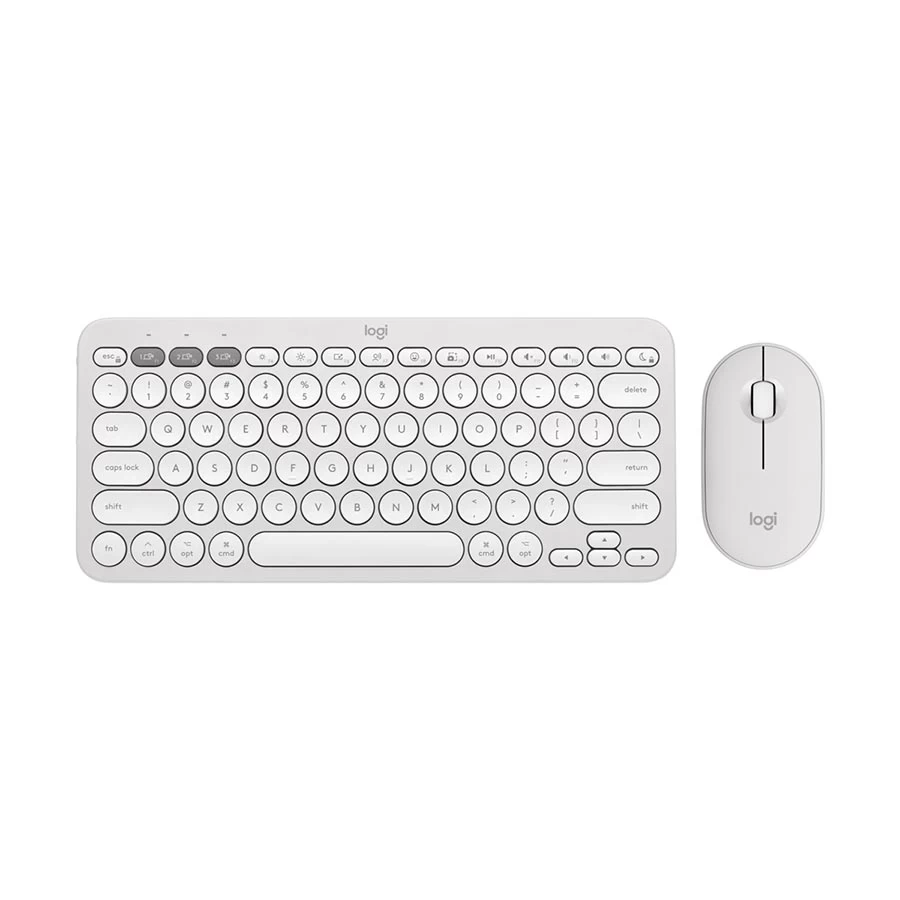 LOGITECH PEBBLE 2 COMBO KEYBOARD AND MOUSE WHITE 920-012398