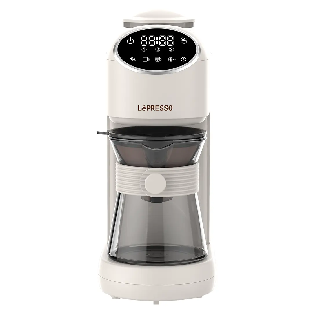 LEPRESSO DRIP LAB GRIND AND BREW AUTOMATIC COFFEE MACHINE BEIGE LPCFFDL0012BG