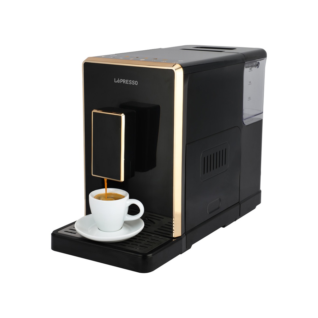 LEPRESSO PERFETTO AUTOMATIC ESPRESSO MACHINE MILK FROTHING SYSTEM LP003 BLACK LPCFFM003-BK