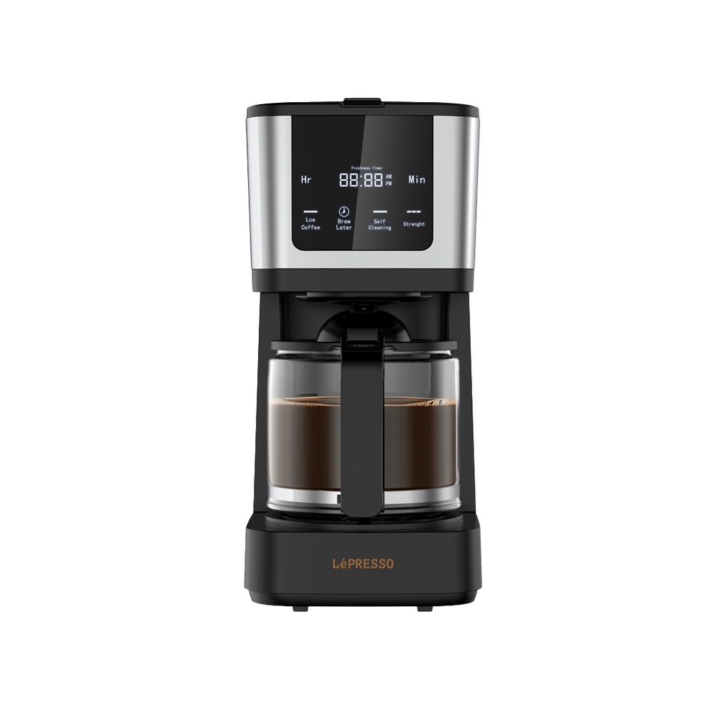 LEPRESSO RICH BREW COFFEE MACHINE INTERACTIVE TOUCH DISPLAY LP006 BLACK LPCFFM006-BK