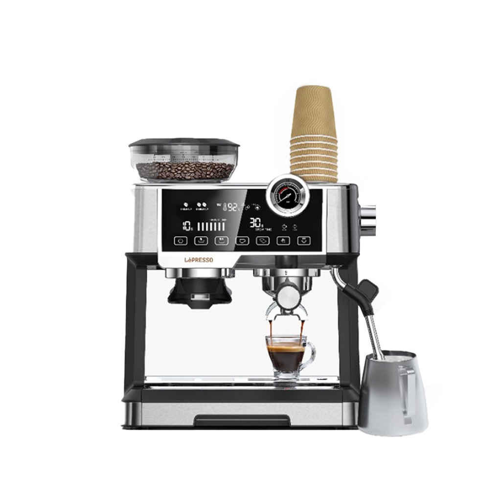 LEPRESSO ADVANCED ESPRESSO MACHINE INTERACTIVE TOUCH DISPLAY LP013 BLACK LPCFFM0013