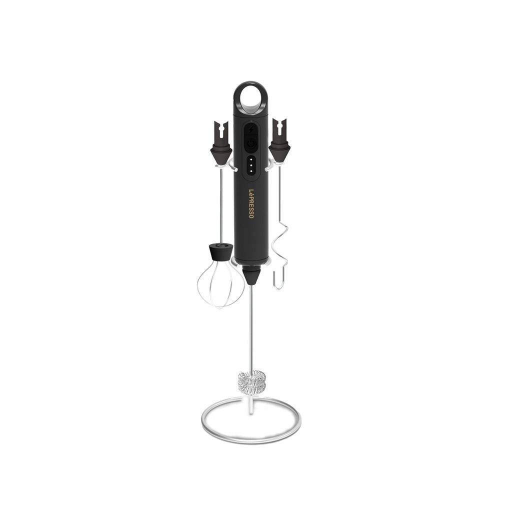 LEPRESSO FORTHMATE 3 IN 1 MILK FORTHER WITH INTERCHANGEABLE WHISKS LPO14 BLACK LPCFFM0014