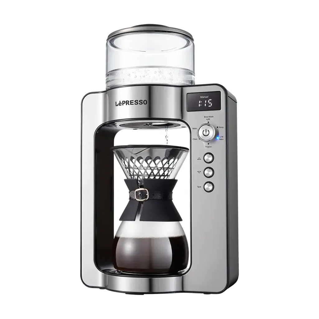 LEPRESSO ARTISAN BREW AUTOMATIC POUR OVER BREWING SILVER LPCFFM0022