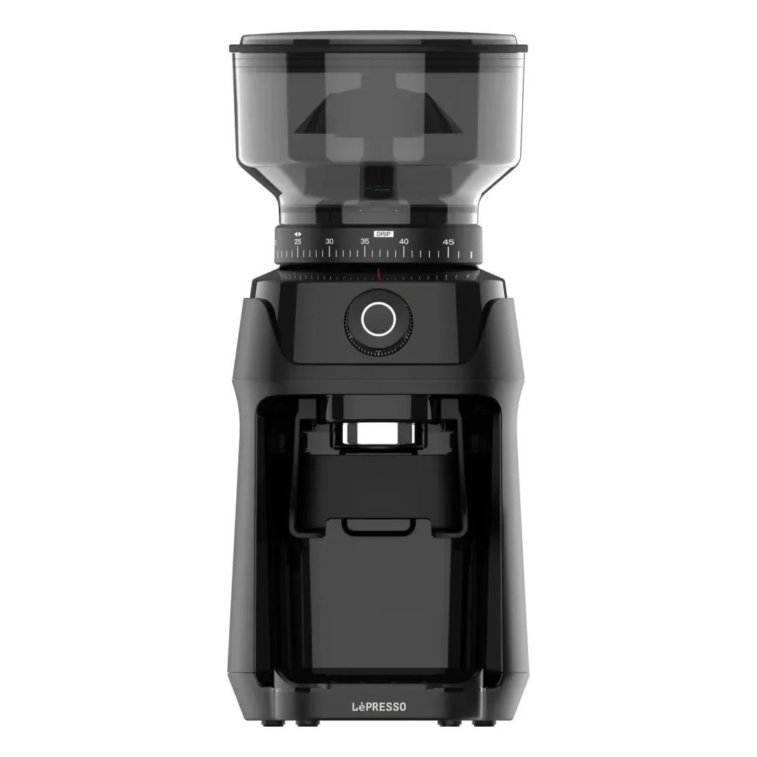 LEPRESSO MACINARE STAINLESS STEEL BURR GRINDER BLACK LPCFFMCG0037BK