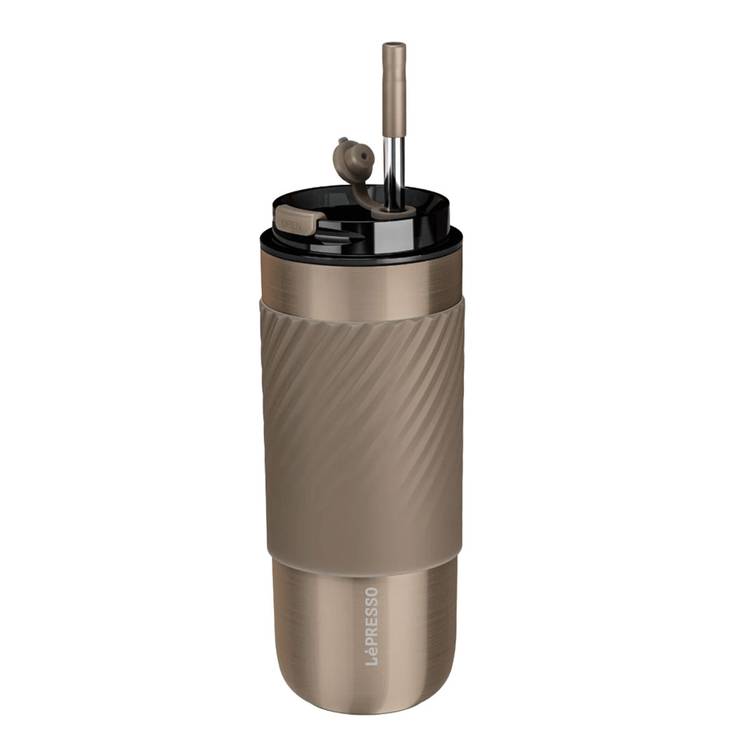 LEPRESSO THERMAL TUMBLER WITH INFUSION FILTER GOLD LPCM520GD