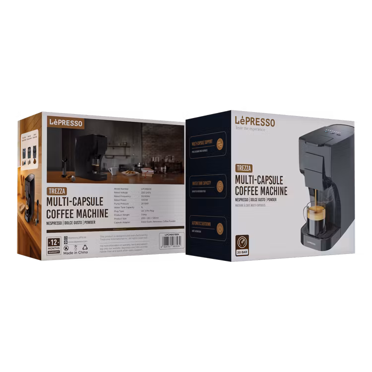 LEPRESSO TREZZA MULTI CAPSULE COFFEE MACHINE BLACK LPCM6618BK thumbnail 4
