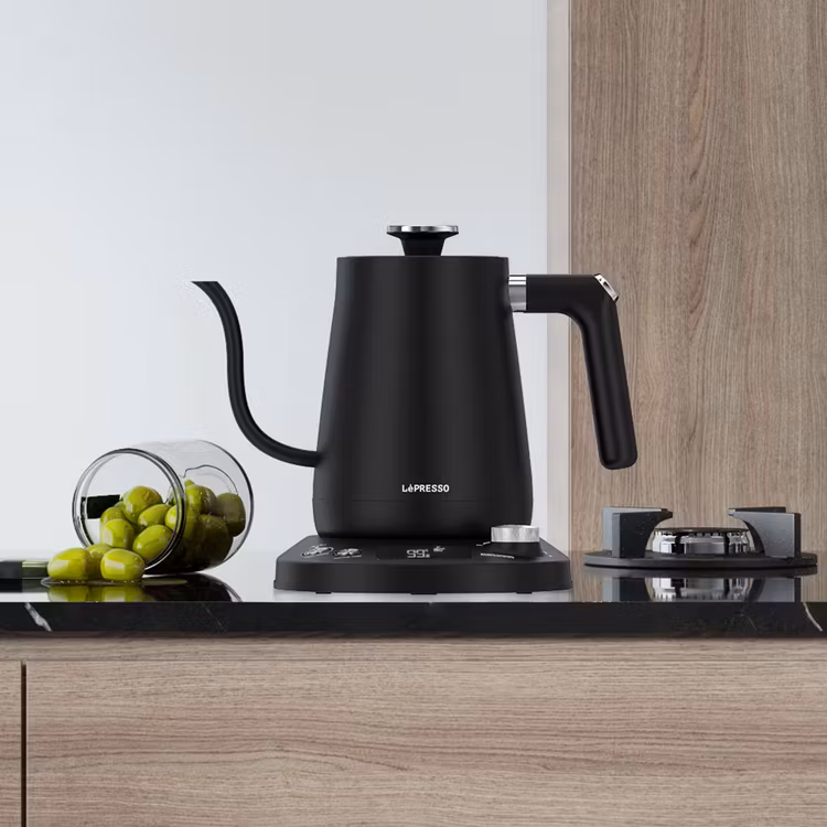 LEPRESSO ELECTRIC TEMPERATURE CONTROL POUR-OVER KETTLE 800ML LPKTTCBK BLACK thumbnail 3