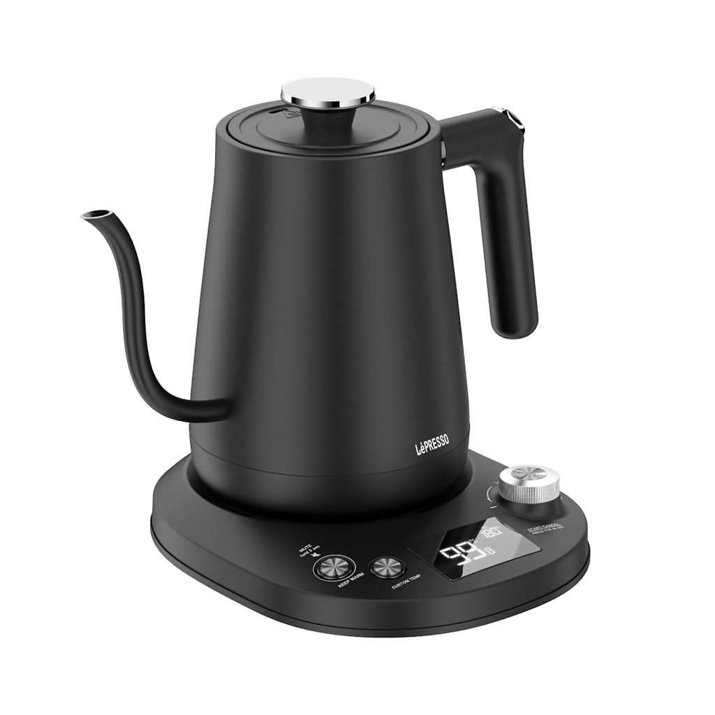 LEPRESSO ELECTRIC TEMPERATURE CONTROL POUR-OVER KETTLE 800ML LPKTTCBK BLACK