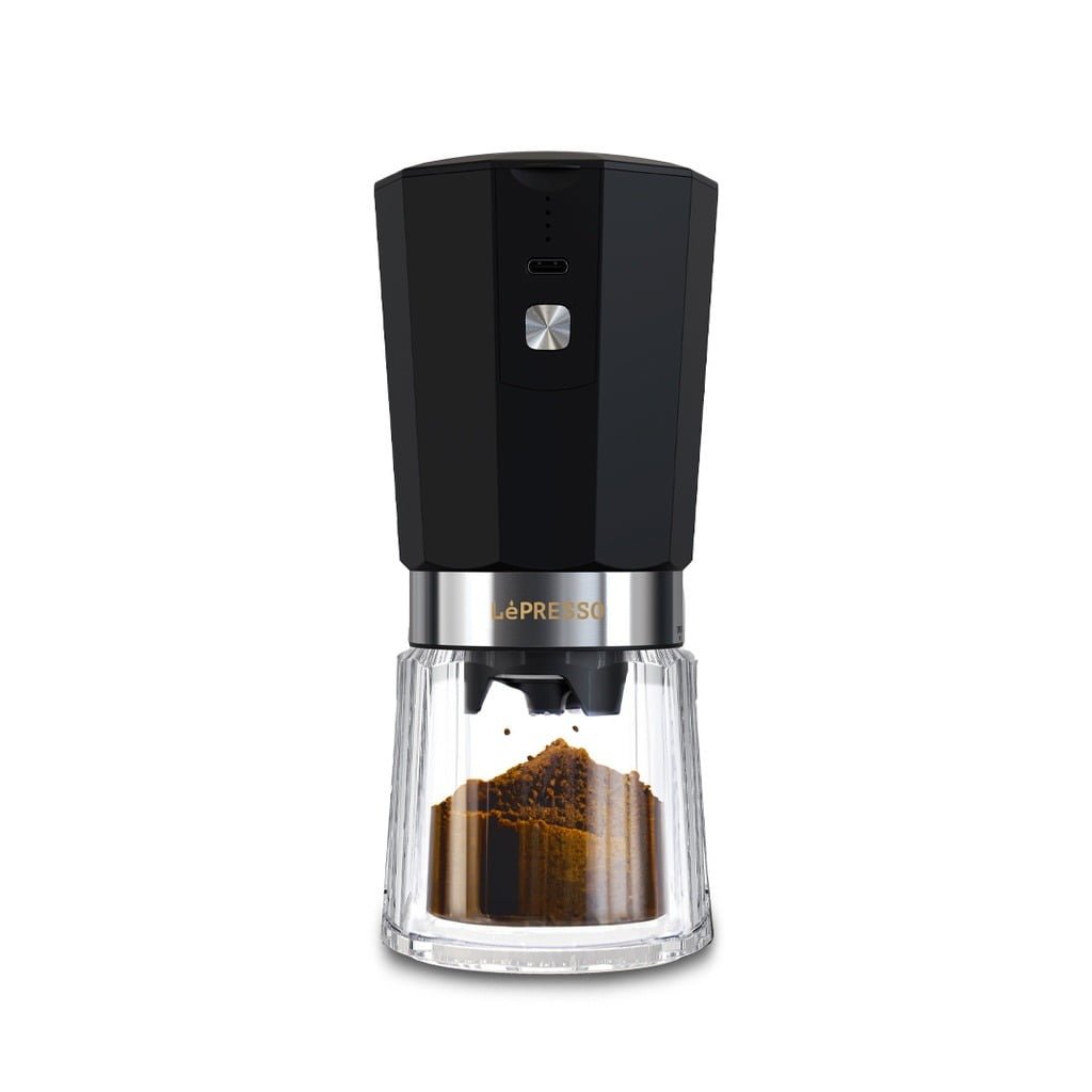 LEPRESSO CORDLESS ELECTRIC CONICAL BURR GRINDER LPRCGRBK