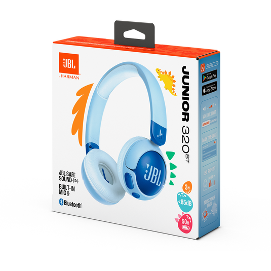 JBL JR 470 NC WIRELESS NOISE CANCELLING OVER-EAR HEADPHONES BLUE thumbnail 8