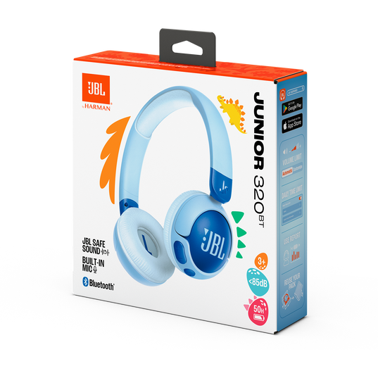 JBL JR 320 BLUETOOTH WIRELESS OVER-EAR HEADPHONES BLUE thumbnail 7