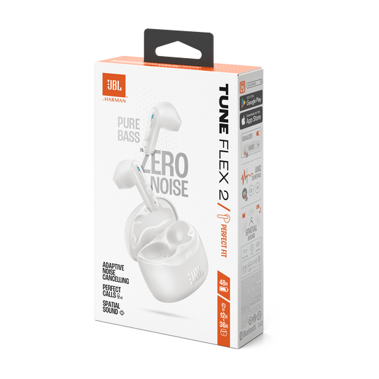 JBL TUNE FLEX 2 TRUE WIRELESS NOISE CANCELLING EARBUDS GHOST WHITE thumbnail 10