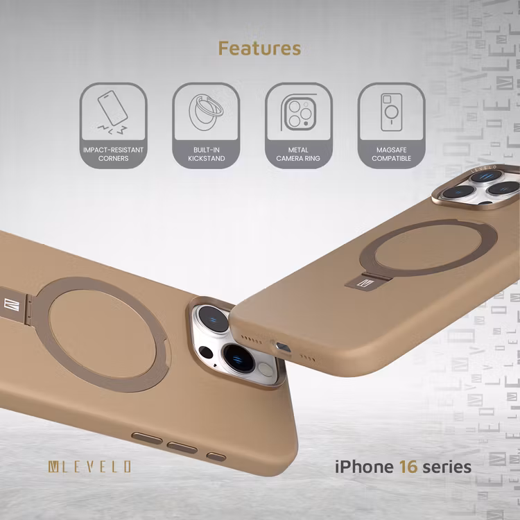 LEVELO IPHONE 16 PRO MAX IRIS PRO MAGSAFE LIQUID SILICONE CASE ROSE GOLD LVL-IPSC-16PM-RSGD thumbnail 6
