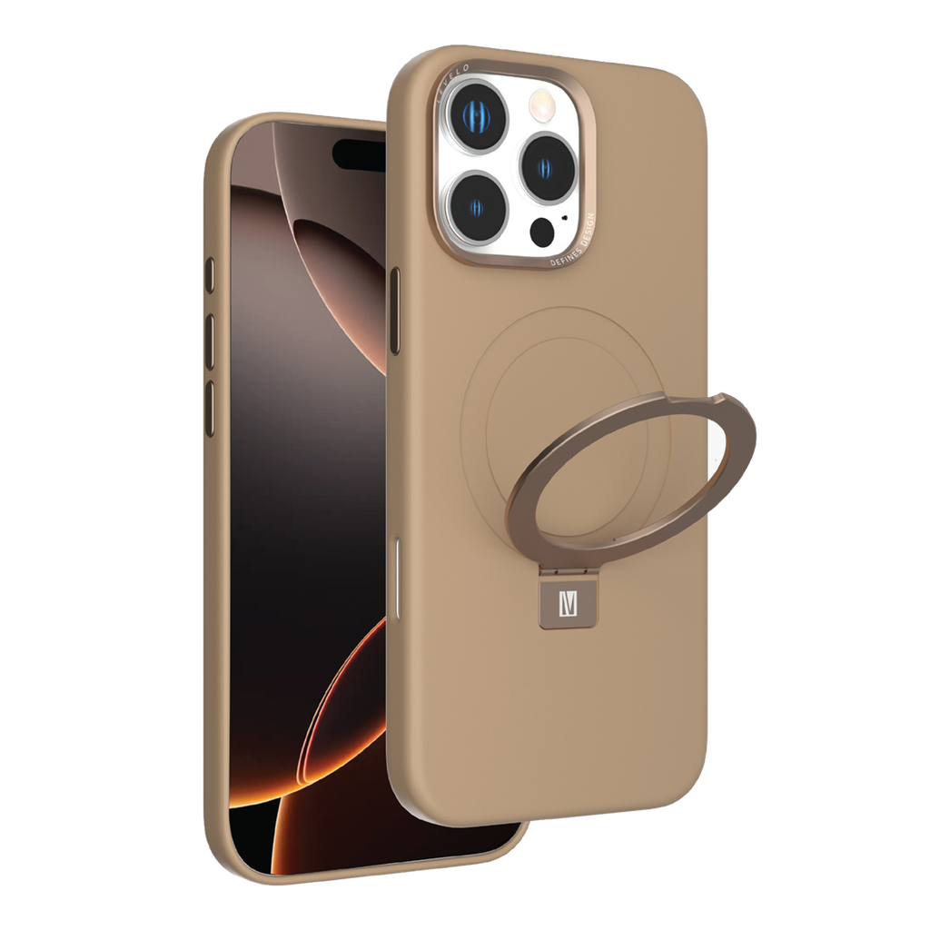 LEVELO IPHONE 16 PRO MAX IRIS PRO MAGSAFE LIQUID SILICONE CASE ROSE GOLD LVL-IPSC-16PM-RSGD
