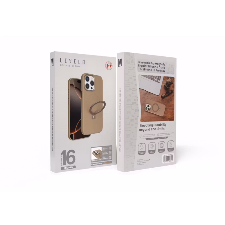 LEVELO IPHONE 16 PRO MAX IRIS PRO MAGSAFE LIQUID SILICONE CASE ROSE GOLD LVL-IPSC-16PM-RSGD thumbnail 16