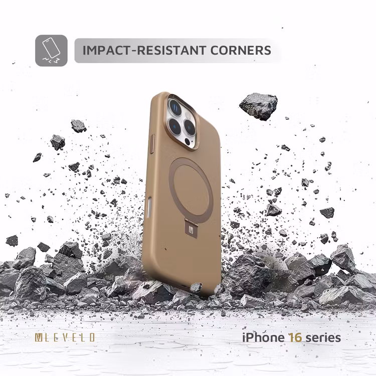 LEVELO IPHONE 16 PRO MAX IRIS PRO MAGSAFE LIQUID SILICONE CASE ROSE GOLD LVL-IPSC-16PM-RSGD thumbnail 2