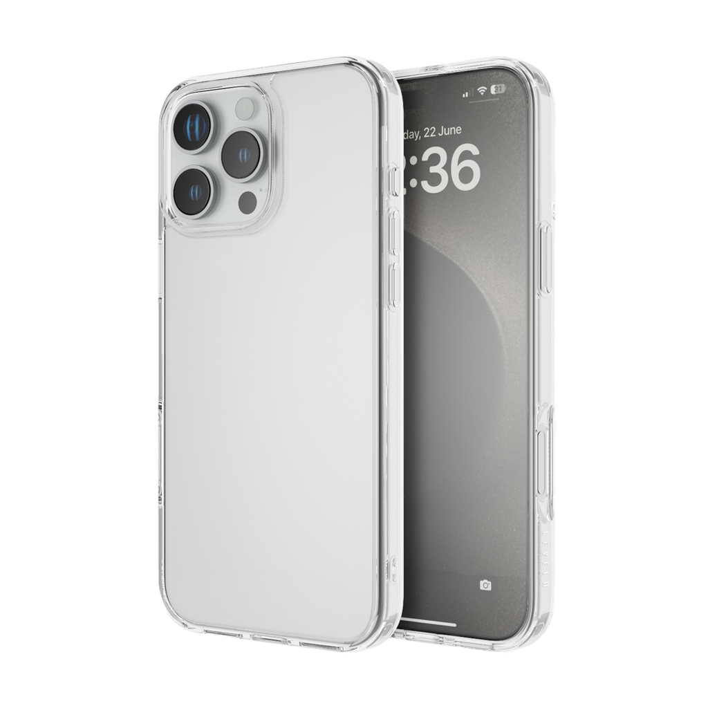 LEVELO CLARA IPHONE 16 PRO CLEAR CASE LVLCC16PCL