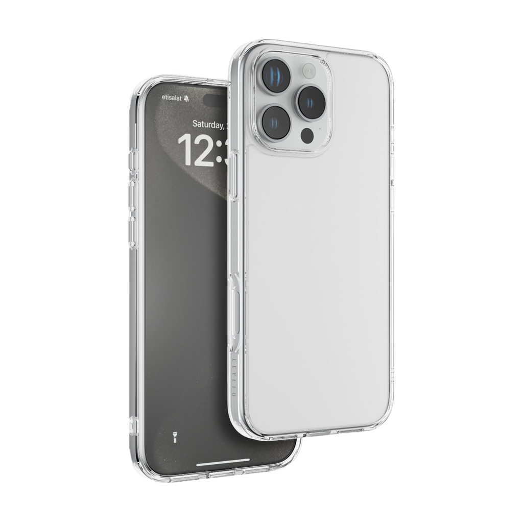 LEVELO CLARA IPHONE 16 PRO MAX CLEAR CASE LVLCC16PMCL