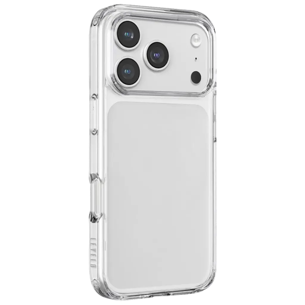 LEVELO CLARA CLEAR CASE FOR IPHONE 17 PRO MAX TRANSPARENT LVLCLRC17PMTR