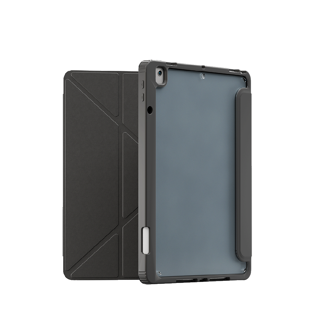 LEVELO CONVER IPAD AIR 10.2 INCH HYBRID LEATHER MAGNETIC CASE BLACK