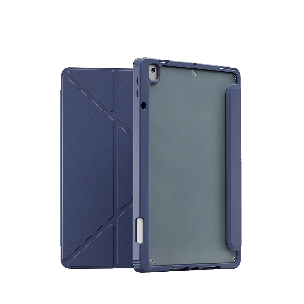 LEVELO COVER IPAD AIR 10.2 INCH HYBRID LEATHER MAGNETIC CASE BLUE