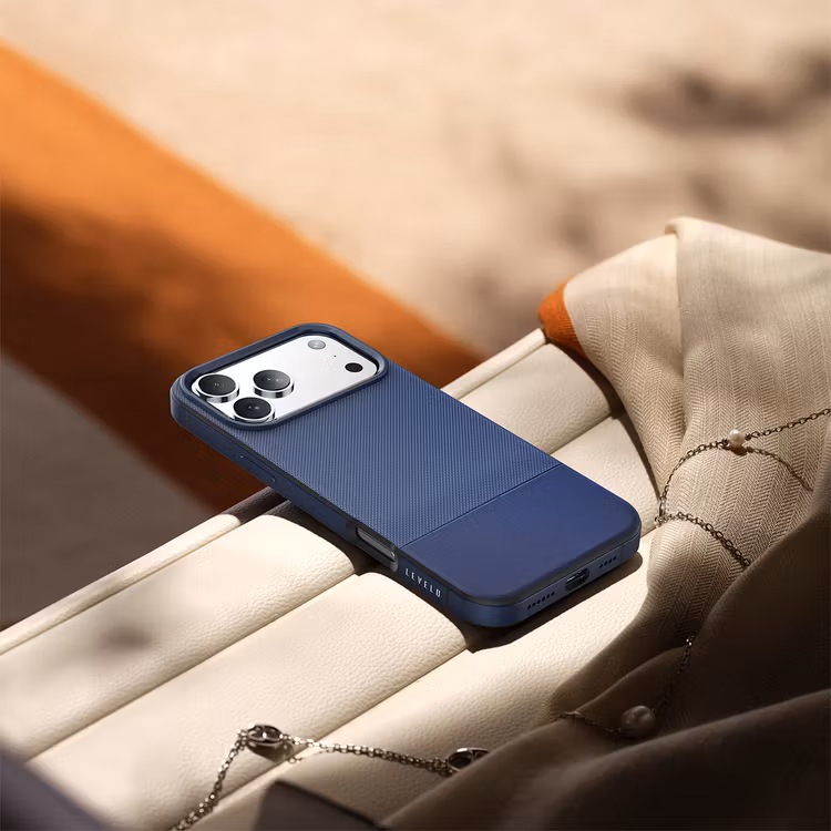 LEVELO IPHONE 17 PRO MAX LEVELO CUIR CASE MIDNIGHT BLUE LVLCUIR17PMMNBL thumbnail 8