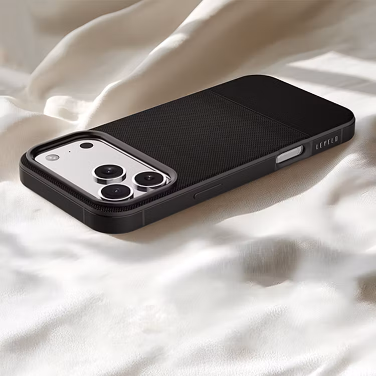 LEVELO IPHONE 17 PRO LEVELO CUIR CASE PHANTOM BLACK LVLCUIR17PPHBK thumbnail 4