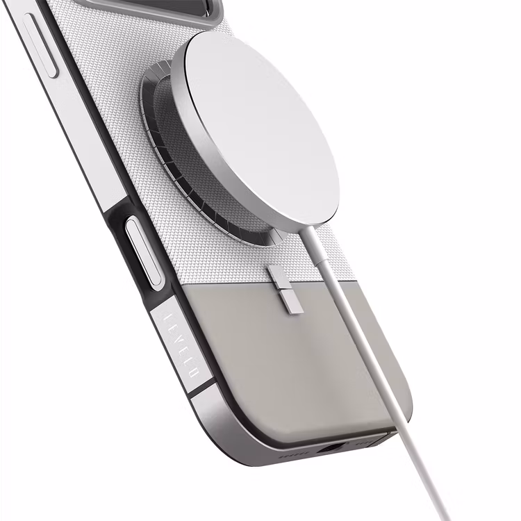 LEVELO IPHONE 17 PRO MAX LEVELO CUIR CASE SILVER STONE LVLCUIR17PMSLST thumbnail 3
