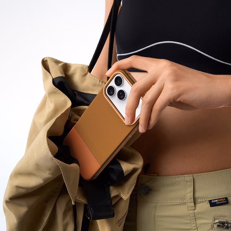 LEVELO IPHONE 17 PRO LEVELO CUIR CASE SUNRISE ORANGE LVLCUIR17PSORG thumbnail 6