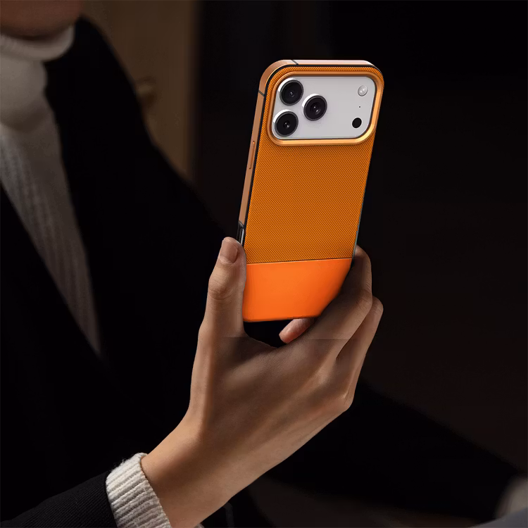 LEVELO IPHONE 17 PRO MAX LEVELO CUIR CASE SUNRISE ORANGE LVLCUIR17PMSORG thumbnail 9