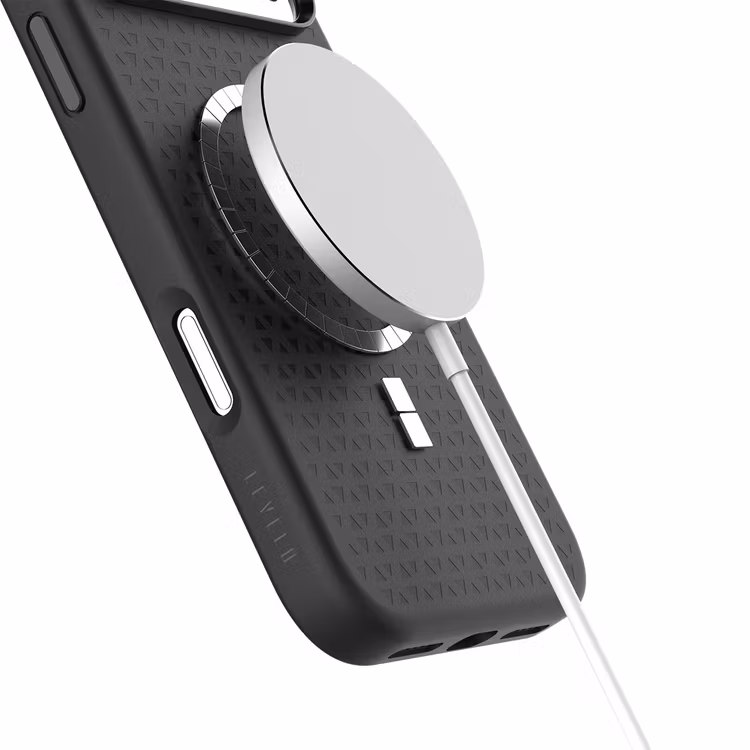 LEVELO FIORA IPHONE 17 PRO MAX MAGSAFE LIQUID SILICONE CASE BLACK LVLFIOM17PMBK thumbnail 2