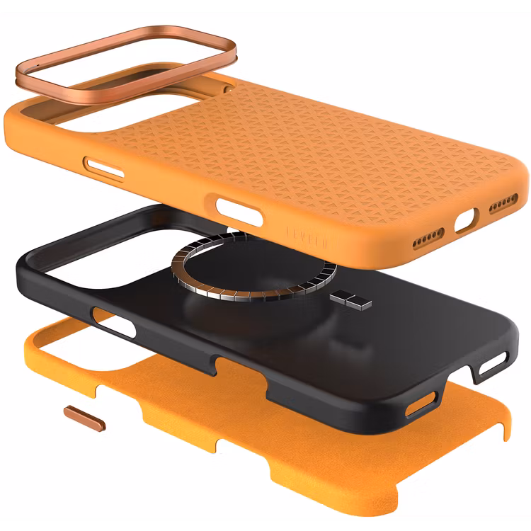 LEVELO FIORA IPHONE 17 PRO MAX MAGSAFE LIQUID SILICONE CASE ORANGE LVLFIOM17PMORG thumbnail 10