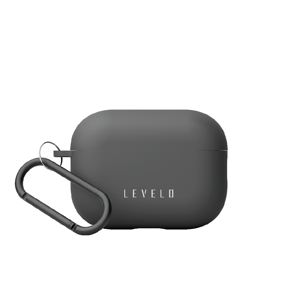 LEVELO GORRA AIRPODS PRO HYBRID SILICONE CASE BLACK LVLGORRAPBK