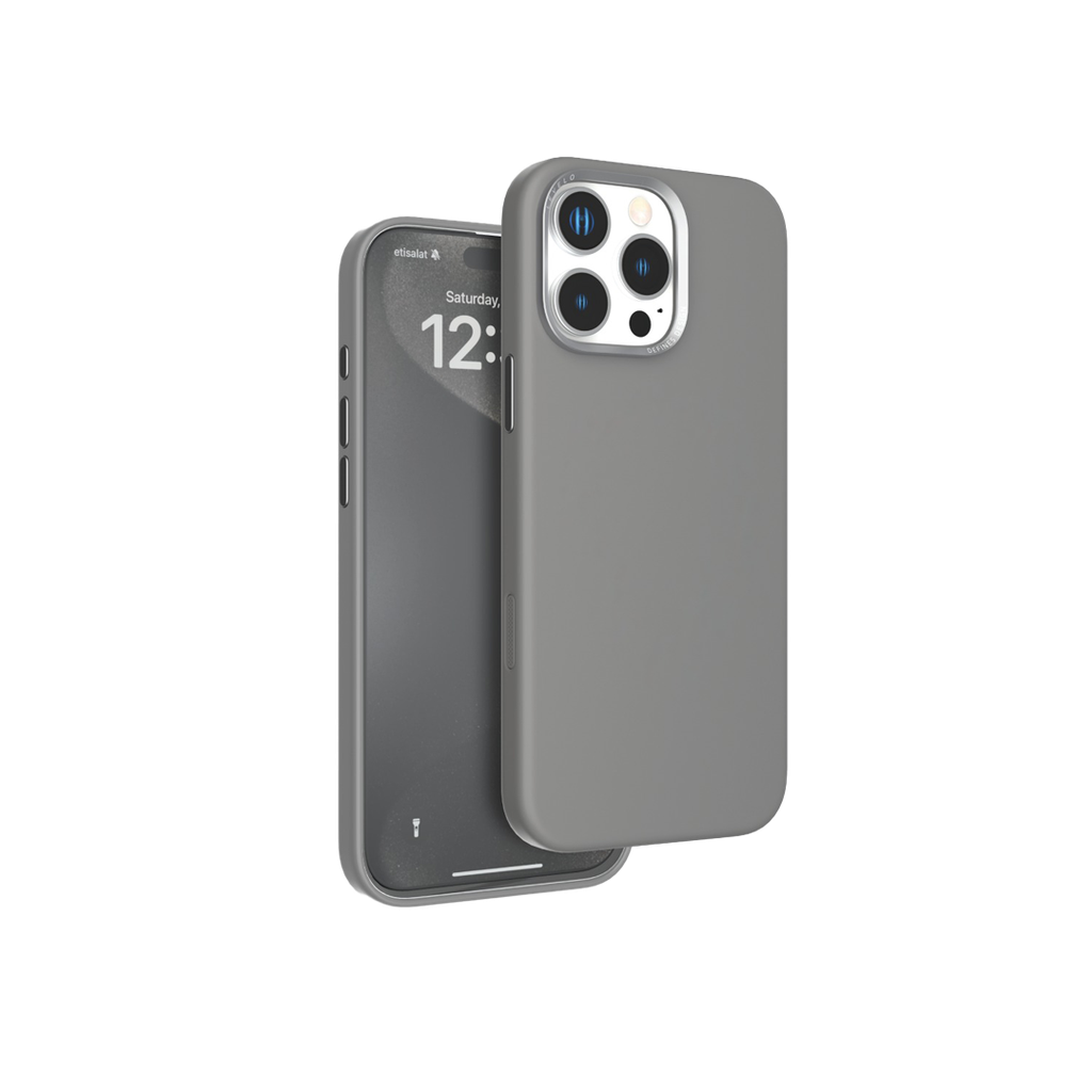LEVELO IPHONE 16 PRO IRIS PRO MAGSAFE LIQUID SILICONE CASE GRAY LVLIPSC16PGY