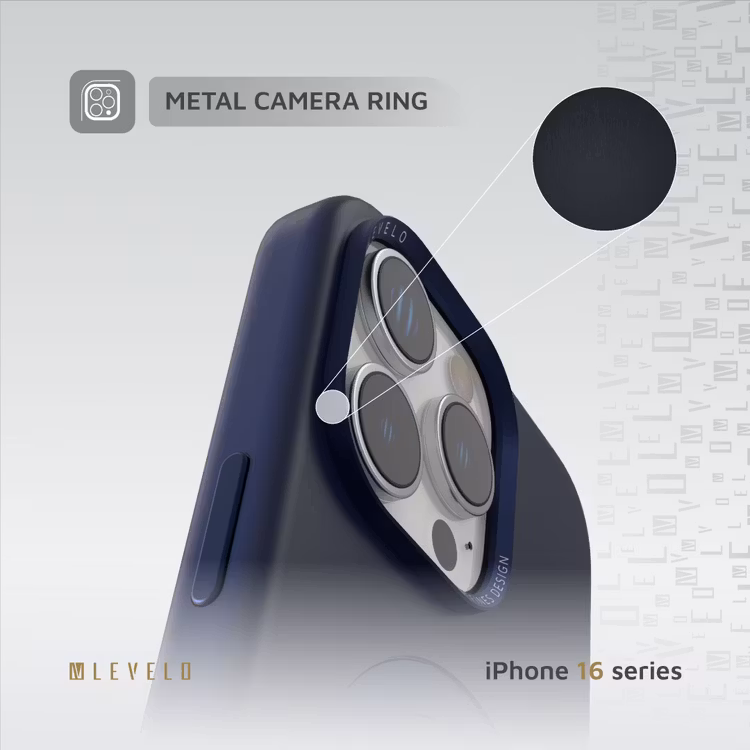 LEVELO IPHONE 16 PRO IRIS PRO MAGSAFE LIQUID SILICONE CASE BLUE LVLIPSC16PBL thumbnail 4
