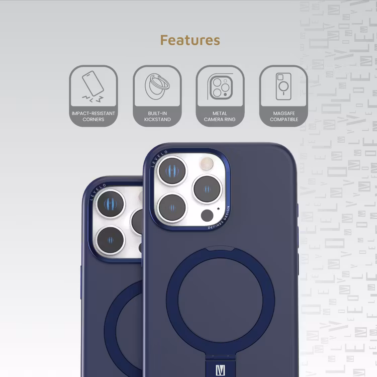 LEVELO IPHONE 16 PRO IRIS PRO MAGSAFE LIQUID SILICONE CASE BLUE LVLIPSC16PBL thumbnail 6