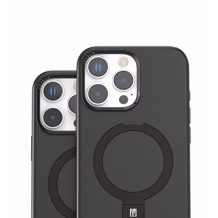 LEVELO IPHONE 16 PRO IRIS PRO MAGSAFE LIQUID SILICONE CASE BLACK LVLIPSC16PBK thumbnail 6