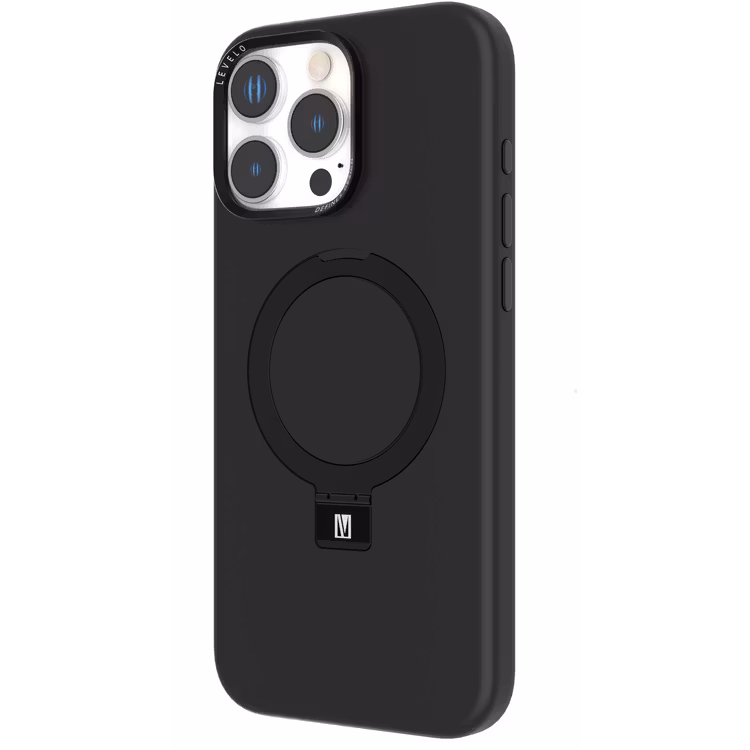 LEVELO IPHONE 16 PRO IRIS PRO MAGSAFE LIQUID SILICONE CASE BLACK LVLIPSC16PBK thumbnail 8