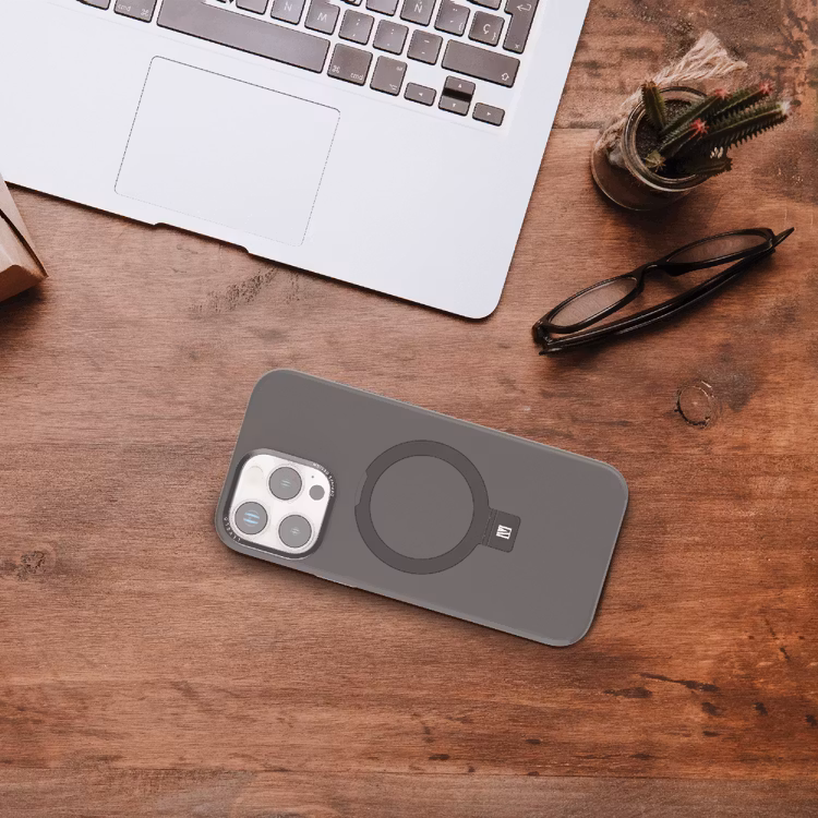 LEVELO IPHONE 16 PRO MAX IRIS PRO MAGSAFE LIQUID SILICONE CASE GRAY LVLIPSC16PMGY thumbnail 10