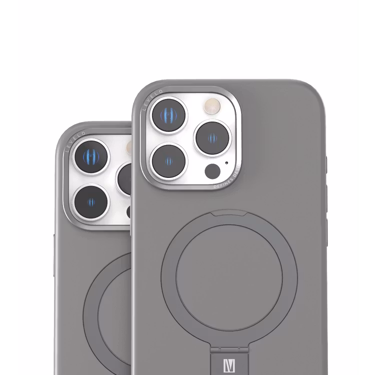 LEVELO IPHONE 16 PRO MAX IRIS PRO MAGSAFE LIQUID SILICONE CASE GRAY LVLIPSC16PMGY thumbnail 6