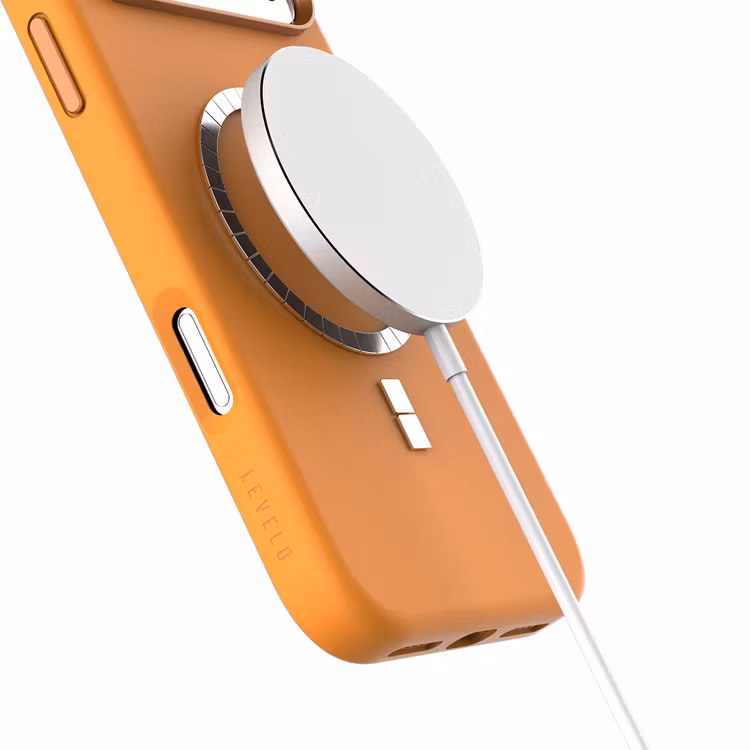LEVELO IRIS IPHONE 17 PRO MAGSAFE LIQUID SILICONE CASE ORANGE LVLIRISM17ORG thumbnail 2