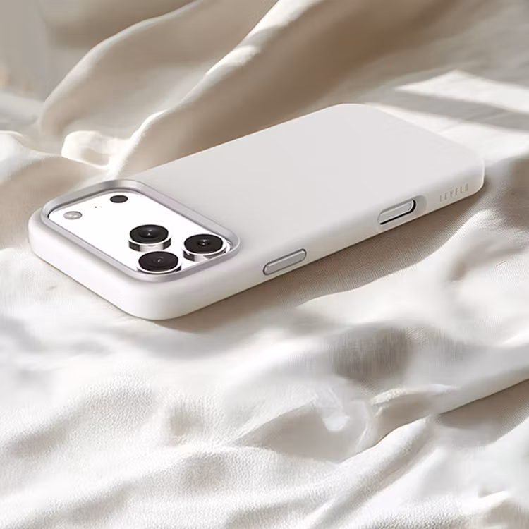 LEVELO IRIS IPHONE 17 PRO MAGSAFE LIQUID SILICONE CASE SILVER LVLIRISM17PSL thumbnail 5
