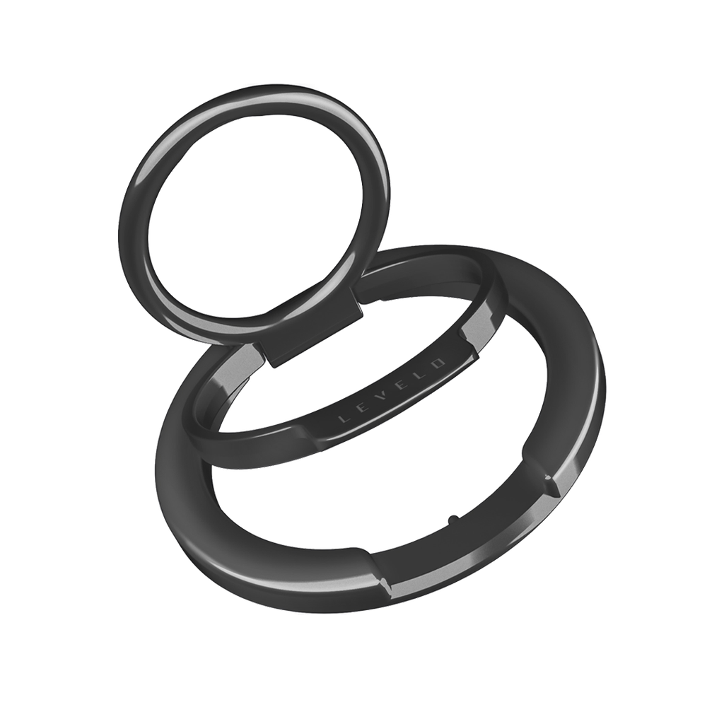LEVELO LUCCIO 2 IN 1 PHONE RING HOLDER BLACK LVLL21PRHBK