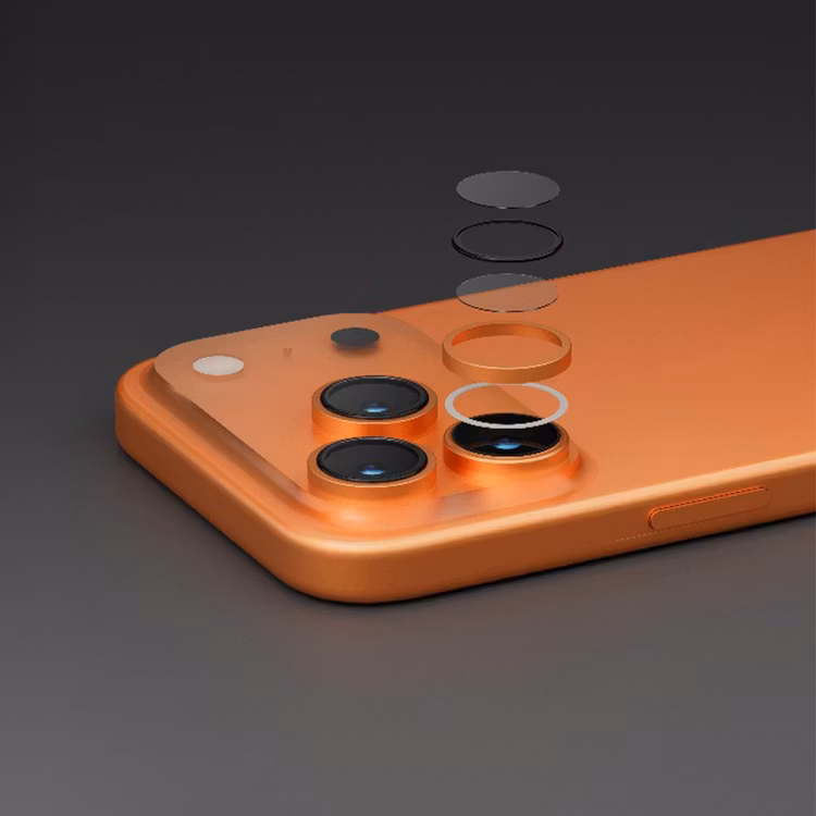 LEVELO LUCENTTRIO IPHONE 17 PRO/17 PRO MAX CAMERA LENS PROTECTOR TITANIUM ORANGE LVLLCTRIOL17PPMTTOR thumbnail 4
