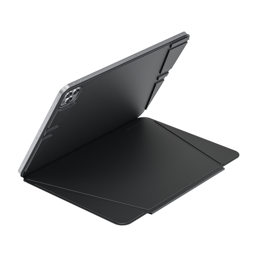 LEVELO LUXORA FOLIO IPAD PRO 13 ADJUSTABLE ANGLE BLACK CASE LVLLFCP13BK thumbnail 9