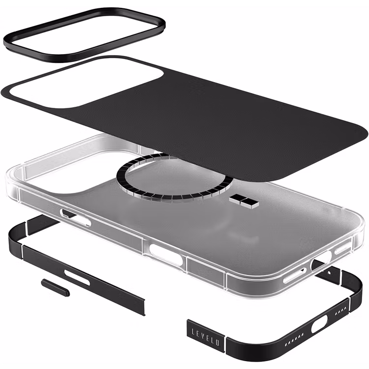 LEVELO MIA IPHONE 17 PRO MAGSAFE CASE PHANTOM BLACK LVLMIA17PPHBK thumbnail 6