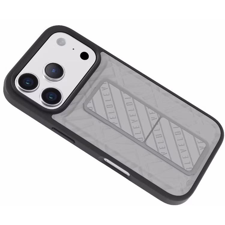 LEVELO MORPHIX CUERO IPHONE 17 PRO MAX GRIPSTAND CASE CLOUD GREY LVLMRPCGIP17PMCGY thumbnail 4