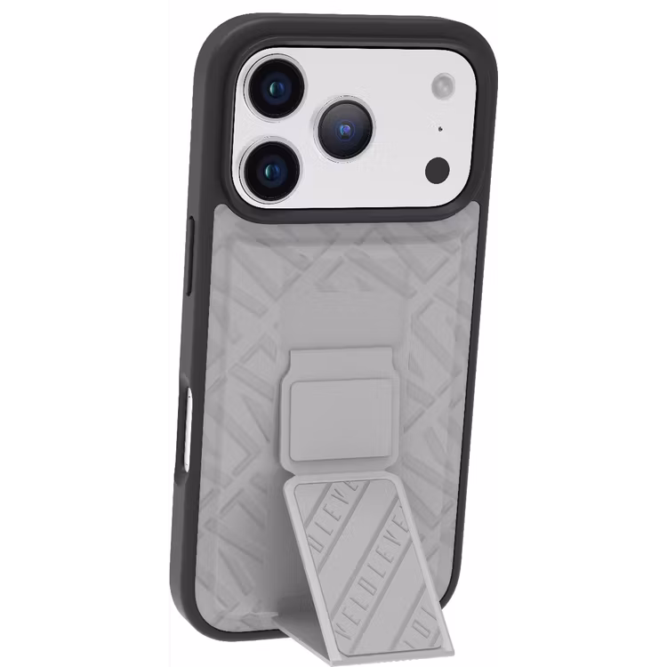 LEVELO MORPHIX CUERO IPHONE 17 PRO MAX GRIPSTAND CASE CLOUD GREY LVLMRPCGIP17PMCGY thumbnail 2