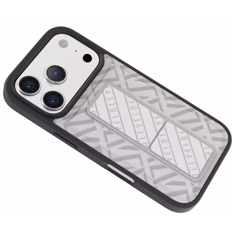 LEVELO MORPHIX CUERO IPHONE 17 PRO GRIPSTAND CASE CLOUD GREY LVLMRPCGIP17PCGY thumbnail 7