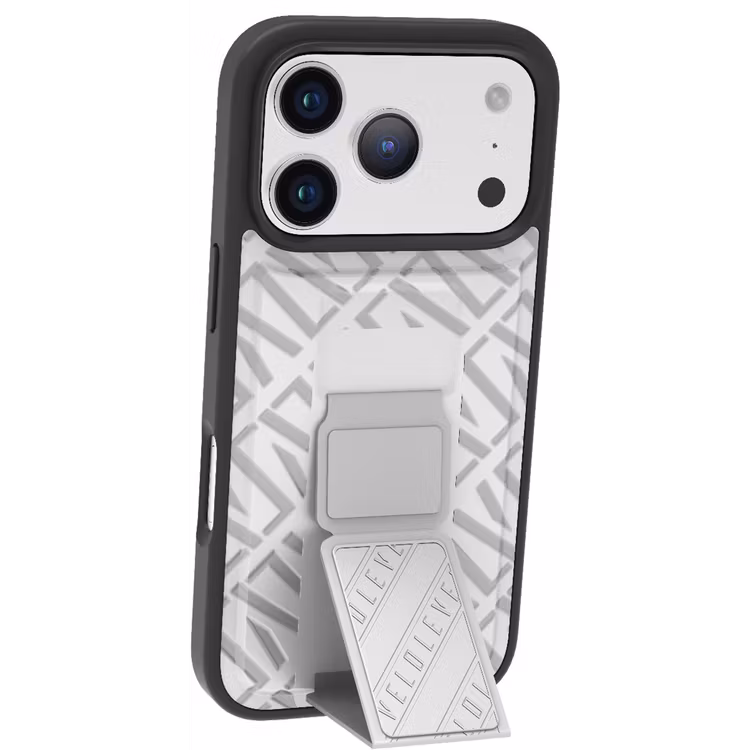 LEVELO MORPHIX CUERO IPHONE 17 PRO GRIPSTAND CASE CLOUD GREY LVLMRPCGIP17PCGY thumbnail 2